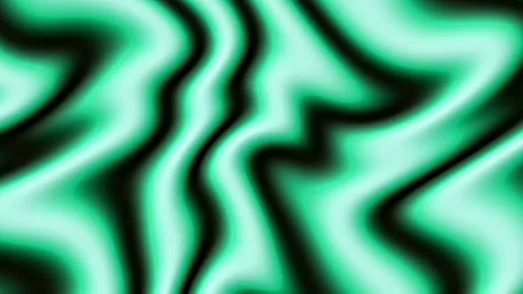 Animation featuring waves of vibrant mint green light Stock Footage 337756189
