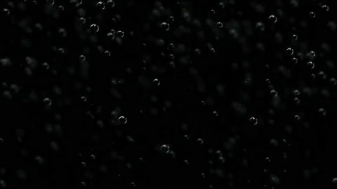 Animation of festive bubbles. Refreshing water with gas, champagne, or another Stock Footage 115973648