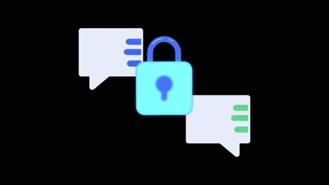 Animation file lock icon on black backgr... | Stock Video | Pond5