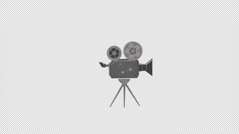 Animation of the film camera. | Stock Video | Pond5
