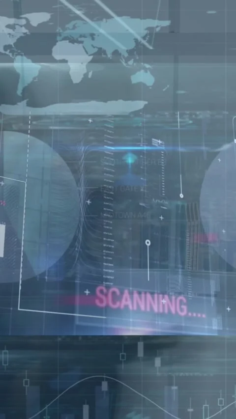 Animation of financial data over timelapse with businesspeople walking Stock Footage 323339805