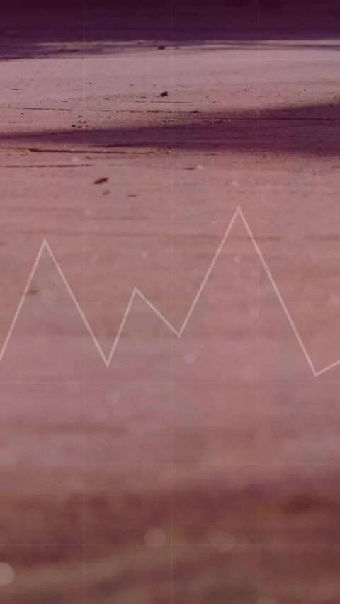Animation of financial data processing and flag of china over people walking on Stock Footage 343887860