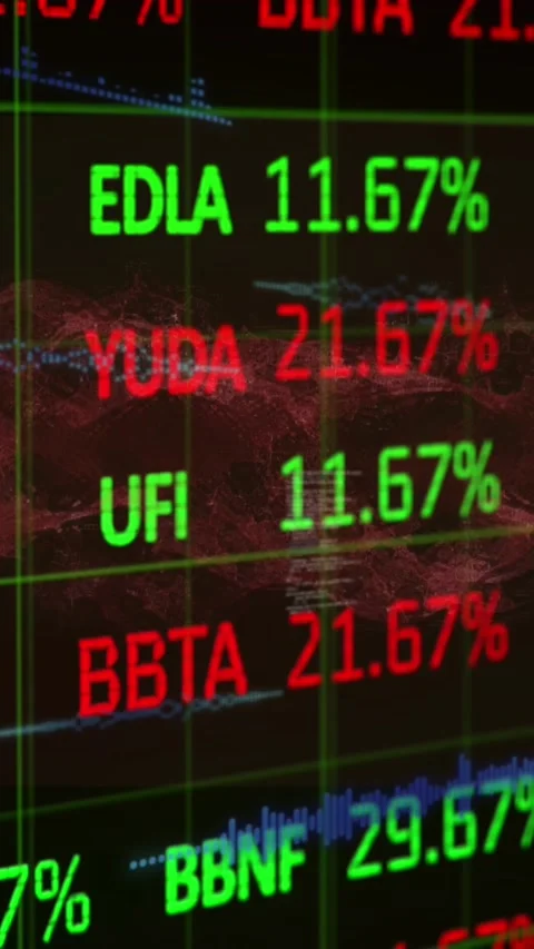 Animation of financial data processing and statistics on black background Stock Footage 344635752