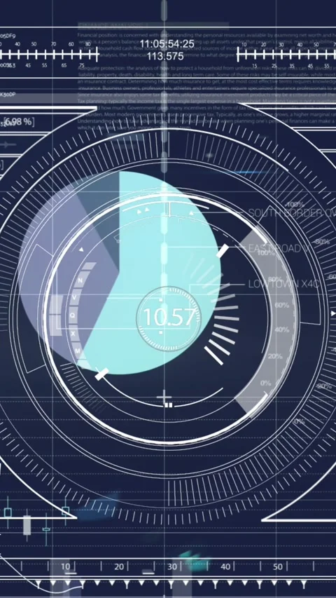 Animation of financial data processing and statistics Stock Footage 344722932