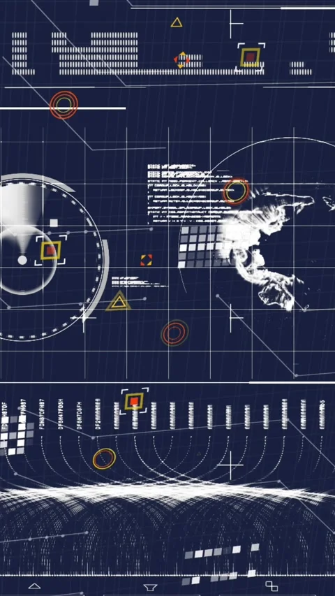 Animation of financial data processing and statistics Stock Footage 344765833