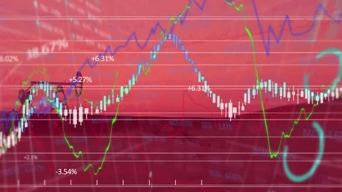 Animation of financial data processing with binary coding and oil rig over grid Stock Footage 195294667