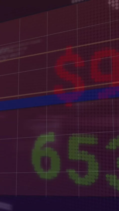 Animation of financial data processing with deleting files text Stock Footage 342612890
