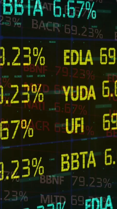 Animation of financial data processing 스톡 동영상 344283871