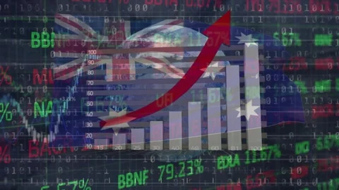 Animation of financial data processing with globe and binary code Stock Footage 326188495
