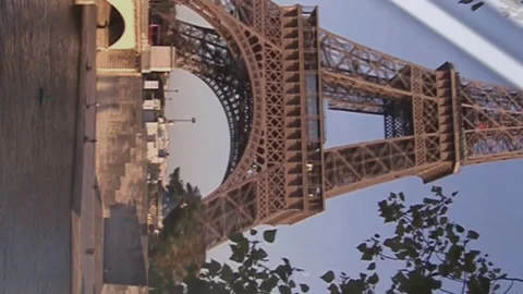 Animation of financial data processing over paris cityscape Stock Footage 312411597