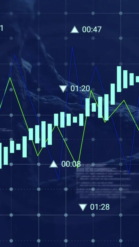Animation of financial data processing over dna strand on black background Stock Footage 320330778