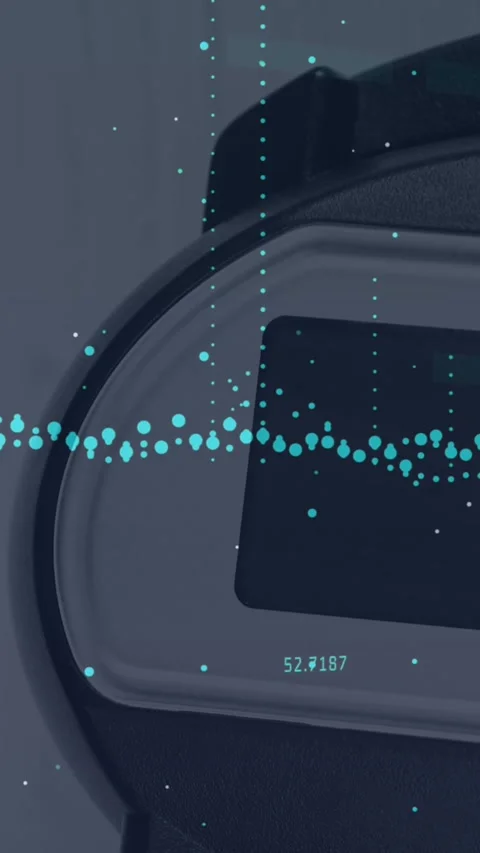 Animation of financial data processing over payment terminal Stock Footage 323152192