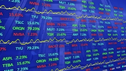 Animation of financial data processing over computer servers Stock Footage 329427503