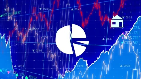 Animation of financial data processing over world map Stock Footage 329781211