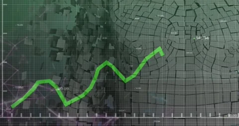 Animation of financial data processing over human body model on green background Stock Footage 330344434