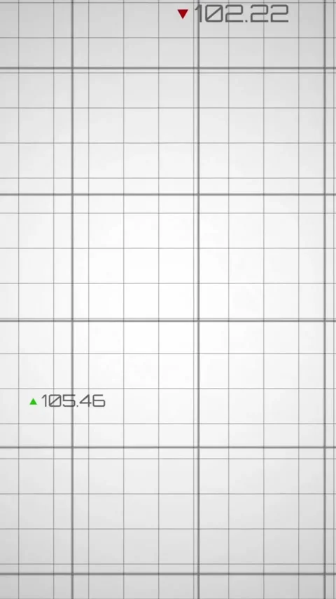 Animation of financial data processing over grid Stock Footage 341920842