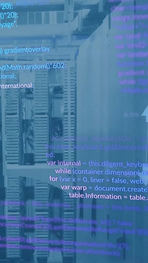 Animation of financial data processing over computer severs Stock Footage 341976263