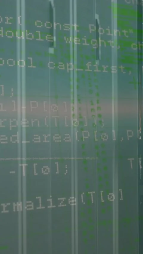 Animation of financial data processing over caucasian server room worker Stock Footage 343682243