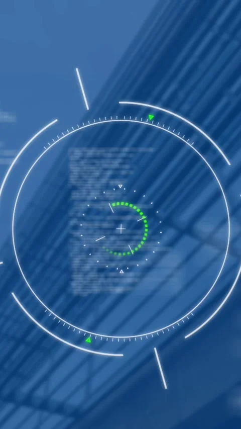 Animation of financial data processing over modern office building Stock Footage 344525539