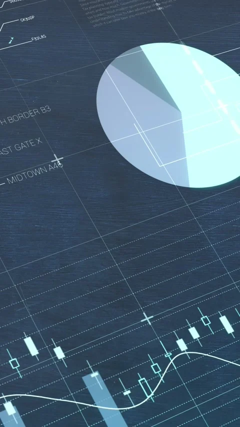 Animation of financial data processing over blue background Stock Footage 344706389