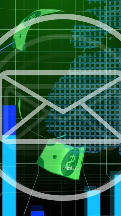 Animation of financial data processing over world map Stock Footage 344706707