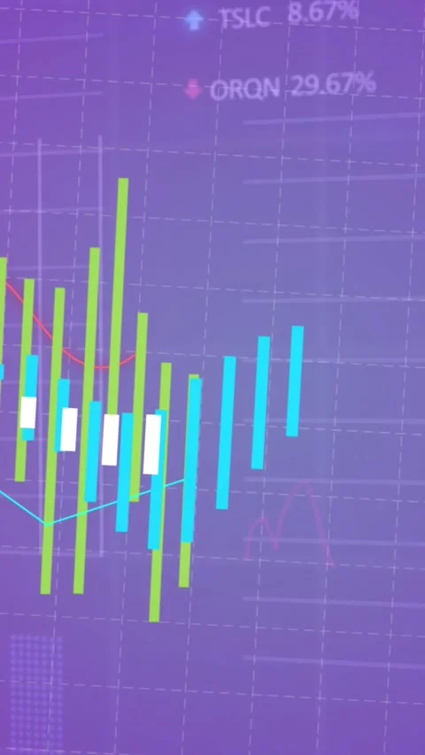 Animation of financial data processing over purple background Stock Footage 344765978