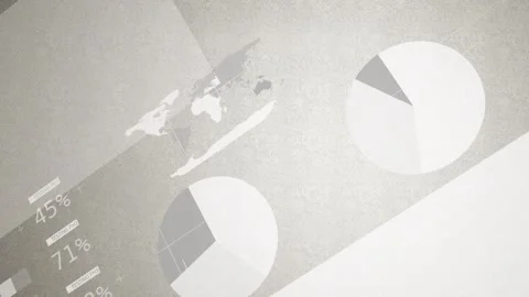 Animation of financial data, world map, ... | Stock Video | Pond5