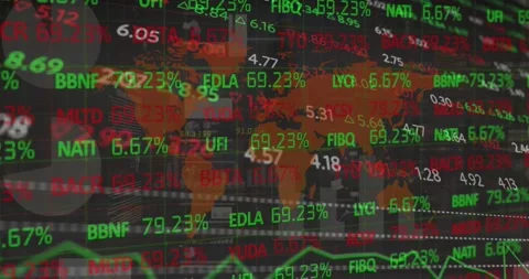 Animation of financial stock interface o... | Stock Video | Pond5