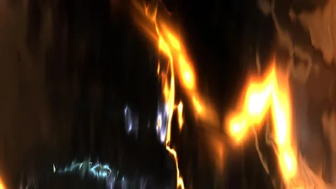 Animation Of Fire Background With Flames Stock Footage 305672156