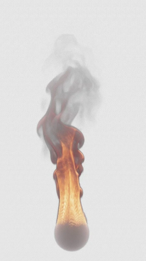 Animation of fire burning. File contains Alpha Channel. Video stock 312576653