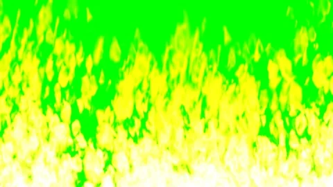 Animation fire green screen Stock Footage 228660764