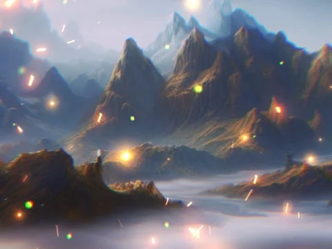 Animation Of Fireflies Flying In Forest Stock Video Pond5