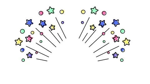 Animation with firework. Holiday icon for logo. Stock Footage 164923833