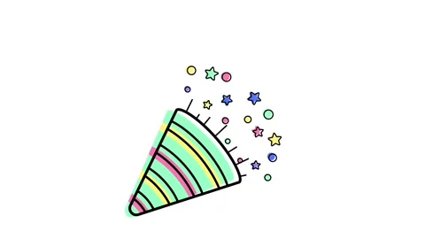 Animation with firework. Holiday icon for logo Stock Footage 165696584
