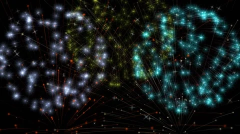 Animation of a fireworks Stock Footage 41471965