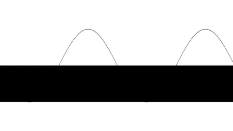 Animation Fitting Bar Chart Bars Into a Line Sine Wave Pattern Stock Footage 118987141