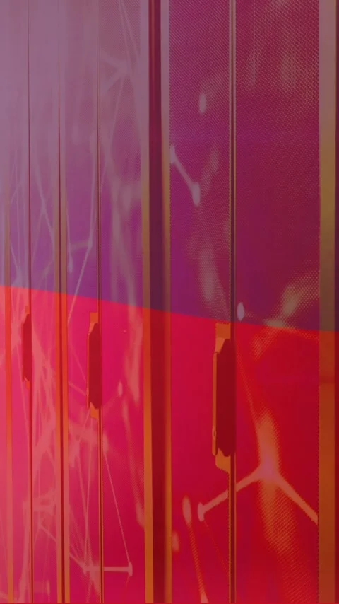 Animation of flag of lichtenstein and digital data processing over computer Stock Footage 342954251