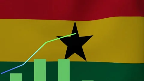 Animation Flag in wind with chart overla... | Stock Video | Pond5