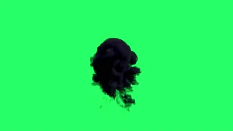 Animation flames fire bombs effects isolate on green screen. 	 Stock Footage 231088128