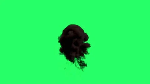 Animation flames fire bombs effects isolate on green screen. 	 库存影片 231088134