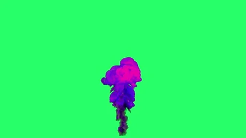 Animation flames fire bombs effects isolate on green screen. 	 Stock Footage 231088275