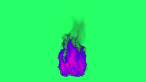 Animation flames fire bombs effects isolate on green screen. 	 Stockbeeldmateriaal 231088317