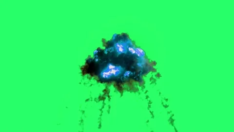 Animation flames fire bombs effects isolate on green screen. 	 Stock Footage 231088420