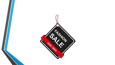 Animation Flash Sale Vídeos de archivo 333543222