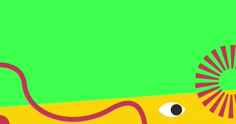 Animation flat cartoon rotate green screen 스톡 동영상 323905532