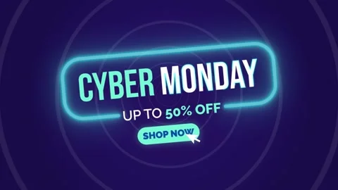 An animation of a flat design cyber monday banners pack Stock Footage 289138784
