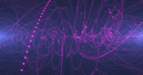 Animation of the flight of charged particles in a magnetic field 1 Stock Footage 245244290
