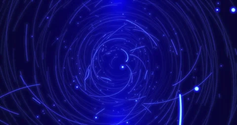 Animation of the flight of charged particles in a magnetic field 11 Stock Footage 245244711