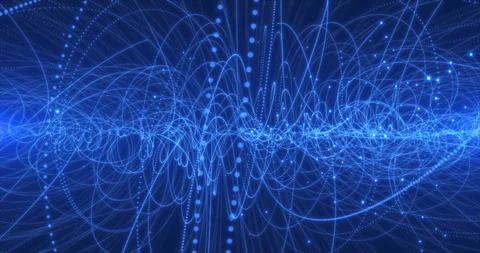 Animation of the flight of charged particles in a magnetic field 12 Stock Footage 245244889