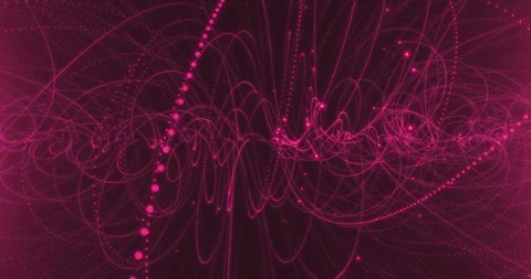 Animation of the flight of charged particles in a magnetic field 3 Stock Footage 245245736